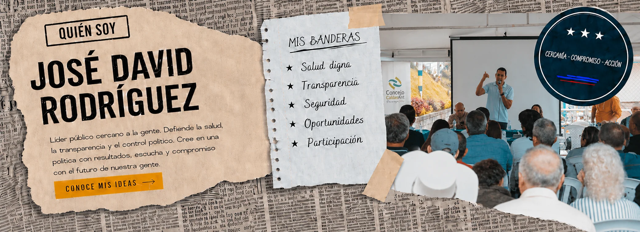 Quién soy, mis banderas y encuentro ciudadano